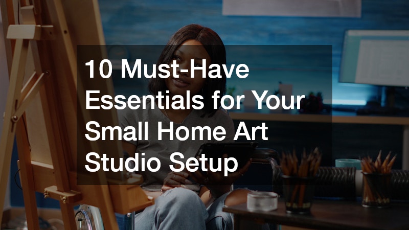 woman in her art studio